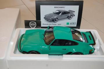 SALE ! 1:12 PORSCHE 911 930 TURBO light green Minichamps WRH beschikbaar voor biedingen
