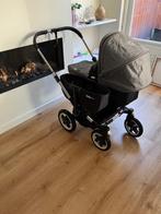 Bugaboo Donkey duo zwart grijs antraciet kinder baby wagen, Kinderen en Baby's, Kinderwagens en Combinaties, Ophalen, Verstelbare duwstang