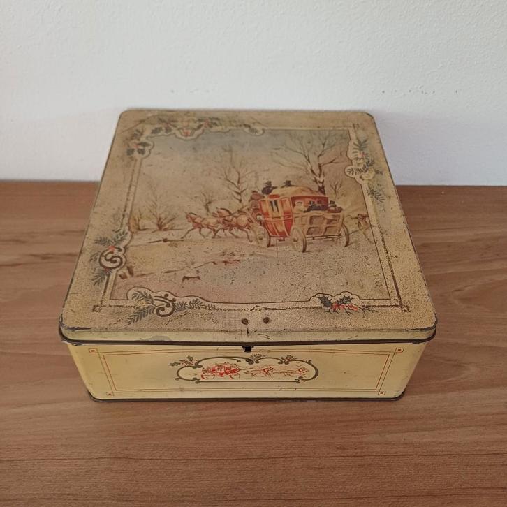 Van Melle blik kerst, Verzamelen, Blikken, Gebruikt, Overige, Overige merken, Ophalen of Verzenden