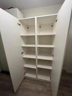 Witte Ikea PAX kast met planken, Met deur(en), Overige materialen, 100 tot 150 cm, 200 cm of meer