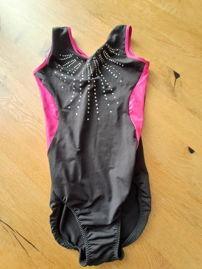 Turnpakje 12-14 jr, Gebruikt, Zwart, Ophalen of Verzenden, Turnpak(je)