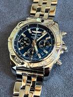 Breitling Chronomat 44 AB0110 Black Eye Blue ZÉÉR NET UNIEK, Ophalen, Staal, Staal, Breitling