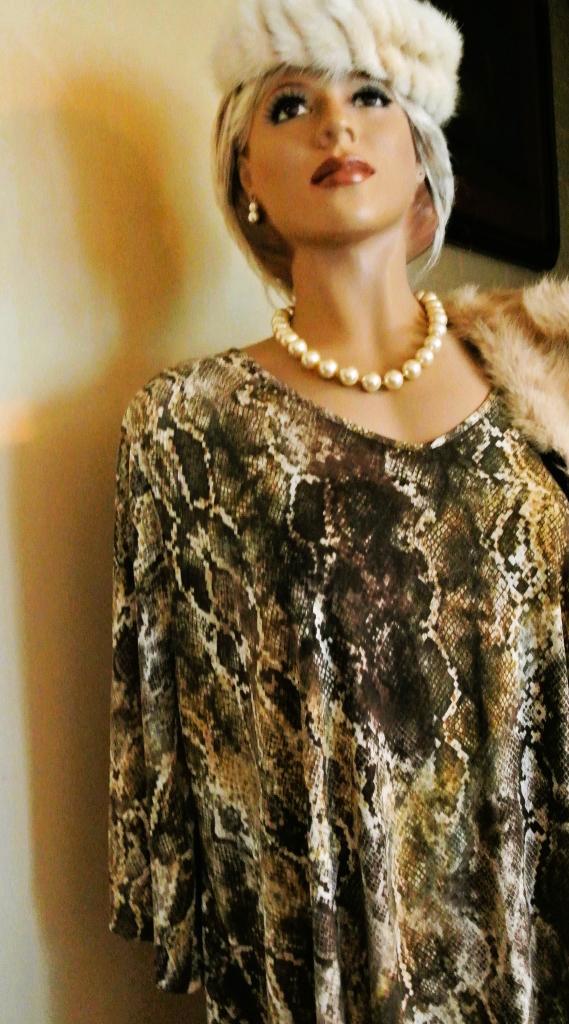 Yoek tuniek jurk wijd model a lijn maatje meer 54/56 XXL, Kleding | Dames, Blouses en Tunieken, Gedragen, Maat 46/48 (XL) of groter