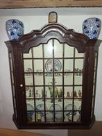 uit 1890 19 de eeuw Antiek vitrine kastje eiken, Antiek en Kunst, Antiek | Meubels | Kasten, Ophalen of Verzenden