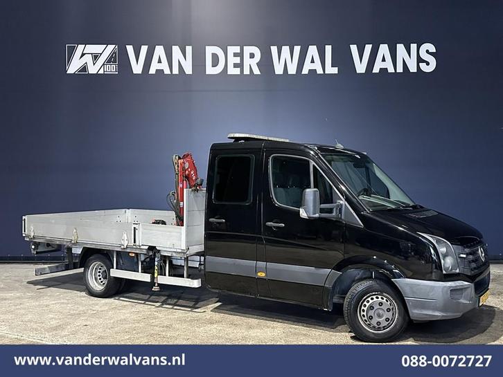 Volkswagen Crafter 2.0TDI 164pk Pick up Open Laadbak Dubbel, Auto's, Bestelauto's, Bedrijf, Te koop, ABS, Airconditioning, Alarm