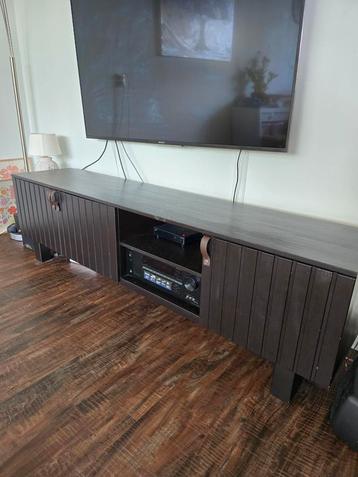 Tv-meubel - bruinzwart

