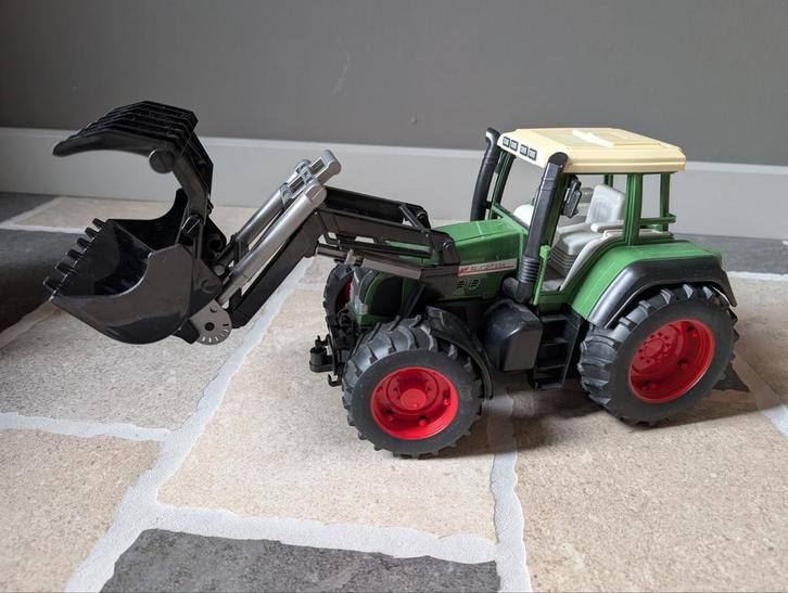 Bruder Tractor met Voorlader & Grijper, Kinderen en Baby's, Speelgoed | Speelgoedvoertuigen, Gebruikt, Ophalen of Verzenden