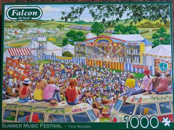 Falcon Puzzel 1000 Stukjes - Goede Staat beschikbaar voor biedingen