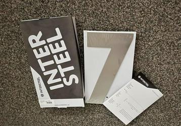 Intersteel huisnummer 7 rvs // Nieuw beschikbaar voor biedingen