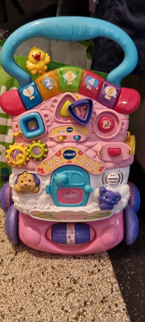 Vtech Loopwagentje Baby Walker, Kinderen en Baby's, Speelgoed | Babyspeelgoed, Gebruikt, Auto, Met licht, Met geluid, Met wieltjes