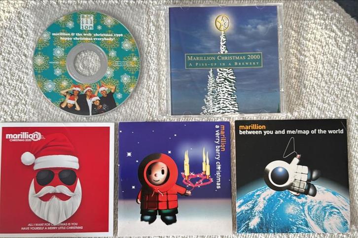 MARILLION, Christmas /fanclub cd’s 5 stuks in 1 koop of los., Cd's en Dvd's, Cd's | Rock, Zo goed als nieuw, Progressive, Verzenden