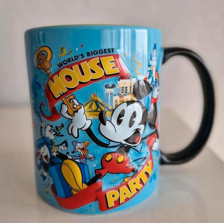 Beker Mickey Mouse Party, Verzamelen, Disney, Zo goed als nieuw, Servies, Mickey Mouse, Ophalen of Verzenden