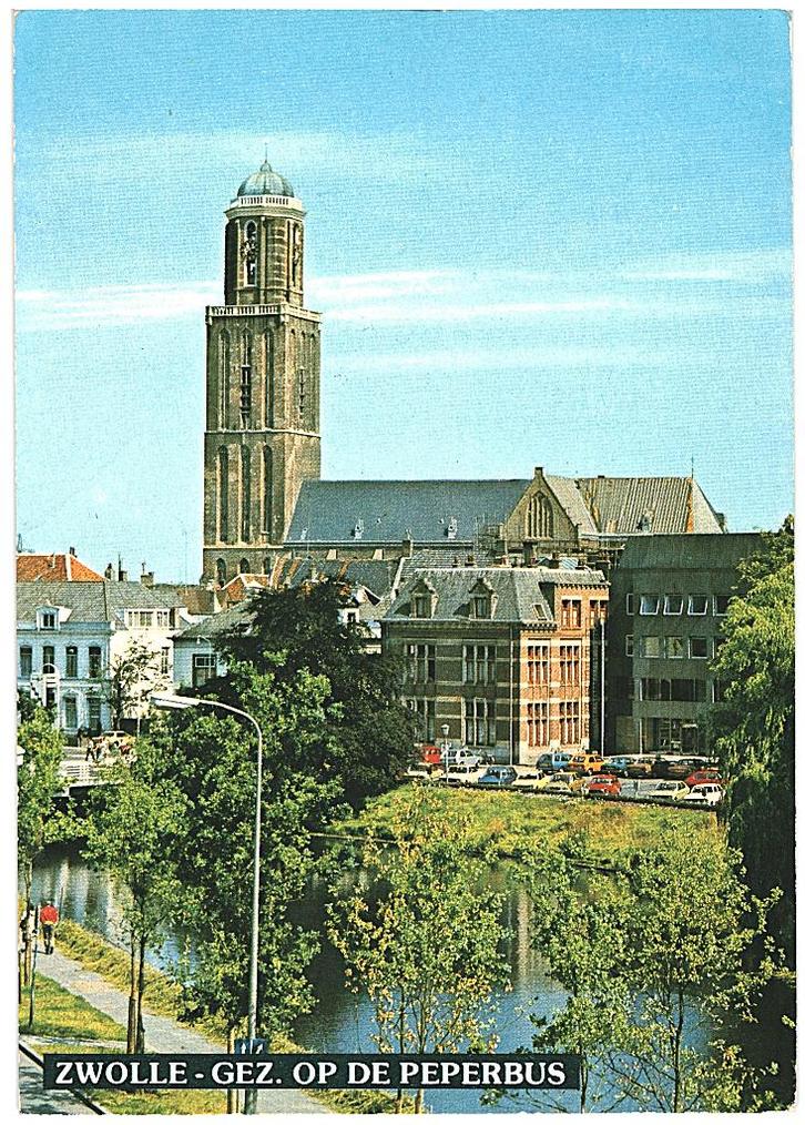 911053	Zwolle	Peperbus	Ov 80	 	 Gelopen met zegel, Verzamelen, Ansichtkaarten | Nederland, Gelopen, Overijssel, 1960 tot 1980
