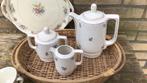 Frans koffie / thee servies met bloemetjes, Antiek en Kunst, Antiek | Servies compleet, Ophalen of Verzenden