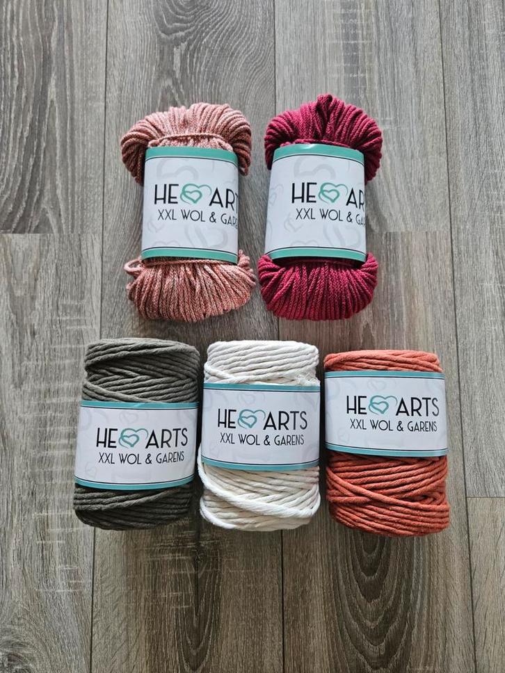 Nieuwe Macramé garen van HeartsXXL, Hobby en Vrije tijd, Breien en Haken, Nieuw, Wol of Garen, Ophalen of Verzenden