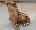 Beeld zeehond Hollywood regency koper messing brass., Verzamelen, Beelden en Beeldjes, Ophalen of Verzenden