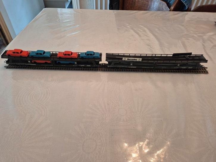 2 Lima autotransporters, Hobby en Vrije tijd, Modeltreinen | H0, Gebruikt, Wagon, Gelijkstroom, Lima, Ophalen of Verzenden