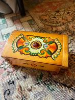 Vintage antiek uniek kistje sieradenkistje sieradendoosje, Antiek en Kunst, Ophalen of Verzenden