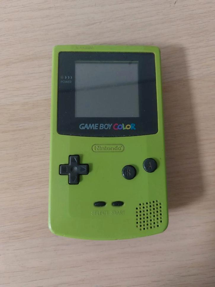 Game Boy Color - Groen, Spelcomputers en Games, Spelcomputers | Nintendo Game Boy, Gebruikt, Game Boy Color, Ophalen of Verzenden