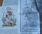 borduurpatroon van een meisje met kippen - M.J. Hummel, Ophalen of Verzenden, Zo goed als nieuw, Handborduren, Patroon