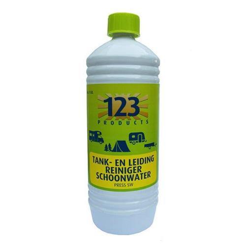 123 Tank- en schoonwaterleidingreiniger 1 Liter, Caravans en Kamperen, Kampeeraccessoires, Nieuw, Ophalen
