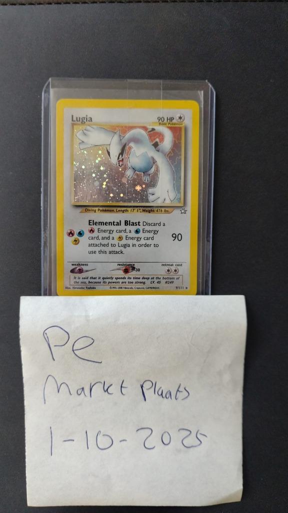 Lugia Neo Genesis pokemon kaart #9, Hobby en Vrije tijd, Verzamelkaartspellen | Pokémon, Zo goed als nieuw, Losse kaart, Ophalen of Verzenden