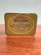 Vintage groen rechthoekige blikje doos  "Kalzan", Verzamelen, Ophalen of Verzenden, Zo goed als nieuw, Overige, Overige merken