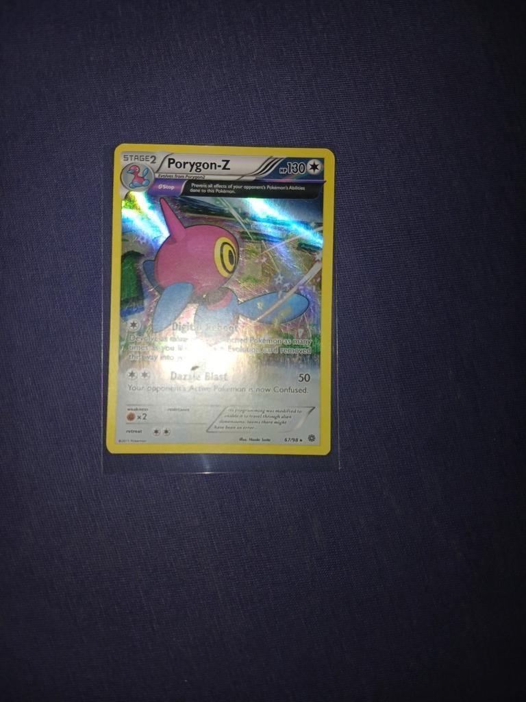 Pokémon Kaart - Porygon-Z, Ophalen of Verzenden, Zo goed als nieuw, Losse kaart, Foil