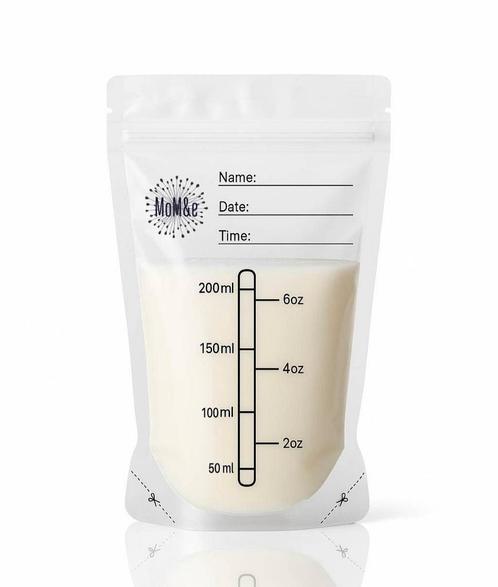 MoM&e borstvoeding moedermelk bewaarzakjes 200ml 37 stuks, Kinderen en Baby's, Babyvoeding en Toebehoren, Nieuw, Overige typen