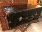 Antieke Zwarte Grote Decoratie of  Reiskoffer jaren 20., Antiek en Kunst, Ophalen