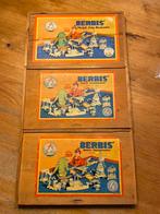 3 vintage dozen “Berbis” bouwdozen, Ophalen of Verzenden, Gebruikt