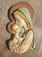 Prachtige muurhanger Madonna met kind BERTAGNA (1875-1960)., Antiek en Kunst, Antiek | Religie, Ophalen of Verzenden