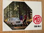 MG 1300 Mk II autofolder brochure, Gelezen, Overige merken, Ophalen of Verzenden