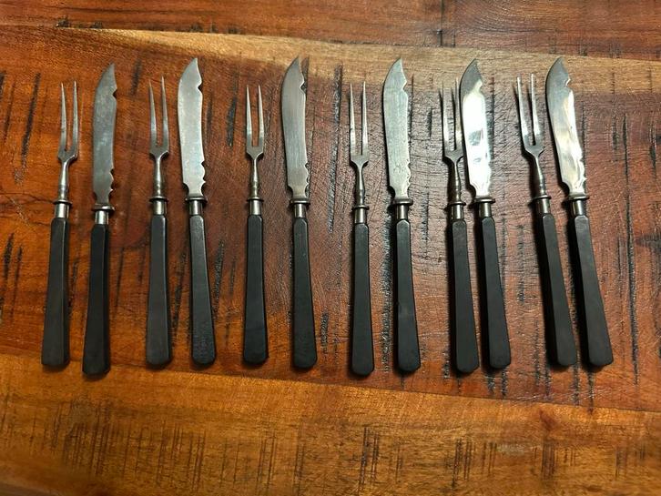 Art Deco fruitbestek, Antiek en Kunst, Antiek | Bestek, Ophalen of Verzenden