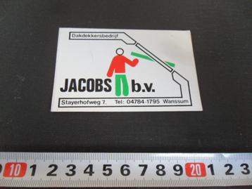 sticker Wanssum  JACOBS bv  Dakdekkersbedrijf Stayerhofweg  beschikbaar voor biedingen
