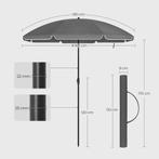 Nieuwe Parasol - Ideaal voor Zomerse Dagen!, Tuin en Terras, Parasols, Ophalen, Kantelbaar, Nieuw, 1 tot 2 meter