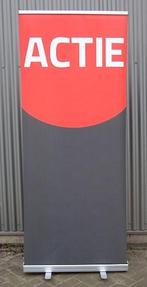 Banner roll-up bannersysteem met Actie Banner, Ophalen of Verzenden, Zo goed als nieuw, Overige typen