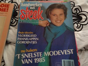 handwerken met steek januari no 1 1985 beschikbaar voor biedingen
