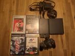 PS2 slim met 4 games:, Ophalen of Verzenden, Met 1 controller