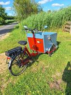 bakfiets driewieler met elektrische ondersteuning, Goederen, Elektrisch, Zo goed als nieuw, Ophalen