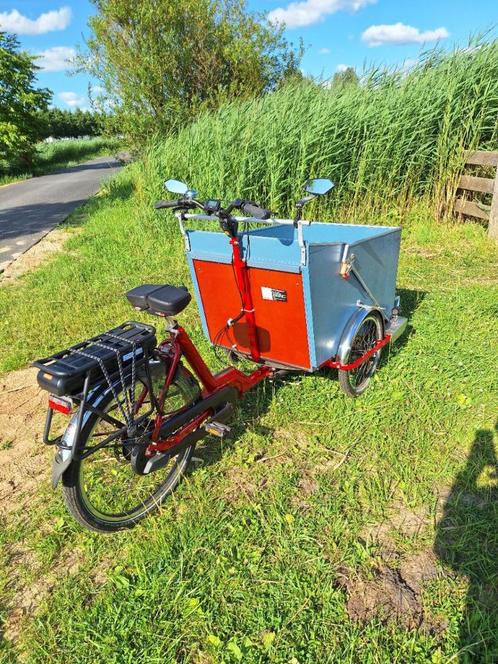 bakfiets driewieler met elektrische ondersteuning, Fietsen en Brommers, Fietsen | Bakfietsen, Zo goed als nieuw, Overige merken