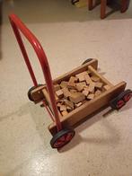 Loopwagentje met houten blokken, Kinderen en Baby's, Speelgoed | Houten speelgoed, Ophalen, Gebruikt