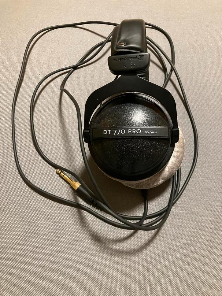 Beyerdynamic DT 770 PRO 80 Ohm Studio Hoofdtelefoon, Audio, Tv en Foto, Koptelefoons, Gebruikt, Over oor (circumaural), Overige merken