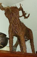Gevlochten rendier + kavel onbewerkte sculpturen uit atelier, Ophalen of Verzenden