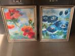 2 fleurige bloemenschilderijen, Antiek en Kunst, Ophalen
