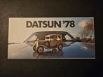 Brochure Datsun 1978, Ophalen of Verzenden, Zo goed als nieuw, Overige merken