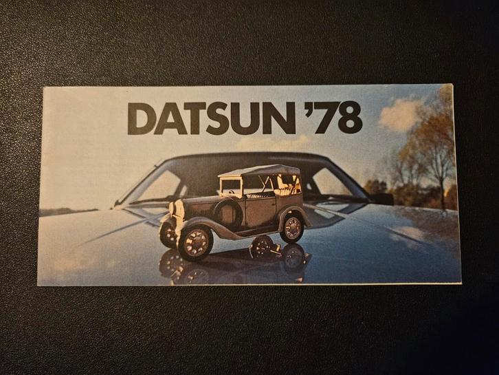 Brochure Datsun 1978, Boeken, Auto's | Folders en Tijdschriften, Zo goed als nieuw, Overige merken, Ophalen of Verzenden