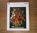 Nr.76: Leuke Puzzel van MB Melody Bloemenbouqet No: 3581.29, Hobby en Vrije tijd, Denksport en Puzzels, Ophalen of Verzenden, 500 t/m 1500 stukjes