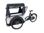 Bakfiets 3 wieler Shuttle zwart-wit - achterwiel motor, Fietsen en Brommers, Fietsen | Bakfietsen, Nieuw, Overige merken, 4 kinderen of meer