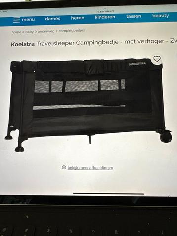 Koelstra Campingbedje met Matras & Beddengoed beschikbaar voor biedingen
